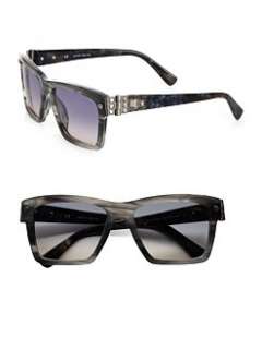 Lanvin   Swarovski Crystal Accented Wayfarer Inspired Sunglasses