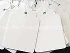 200 Jewelry Label Price Tags Pre Strung White 2 x 1 3/8 PT7