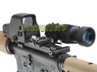 4X Magnifier Scope + QD Flip To Side Mount for Aimpoint Eotech Sights 