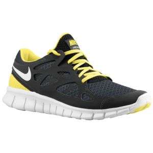 Nike Free Run + 2   Mens   Anthracite/Black/Sonic Yellow/White
