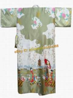 Geisha Kimono Robe Sleepwear Yukata&Belt  