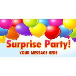    3x6 Vinyl Banner   Surprise Party Balloons: Everything Else