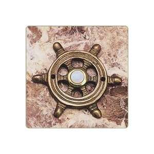 Brass Ship Steering Wheel Doorbell