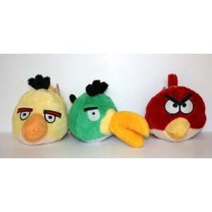  Angry Birds 5   8 Plush Set of 3 Toys & Games