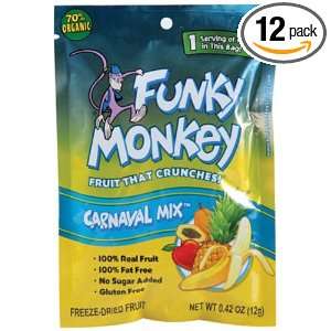 Funky Monkey Dried Fruit, Carnaval Mix, 0.42 Ounce (Pack of 12)