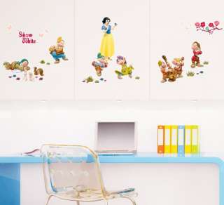 Snow White Adhesive Removable WALL Decor STICKER DECAL  