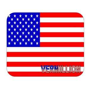  US Flag   Vermillion, South Dakota (SD) Mouse Pad 