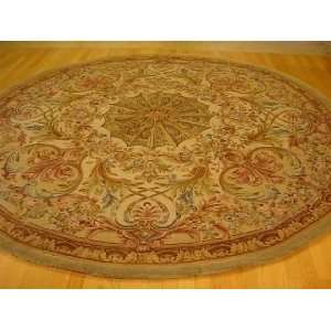   10x10 Hand Knotted Savonnerie Chinese Rug   109x109: Home & Kitchen