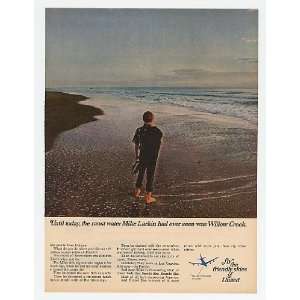   Willow Creek IN United Airlines Beach Print Ad (17563)