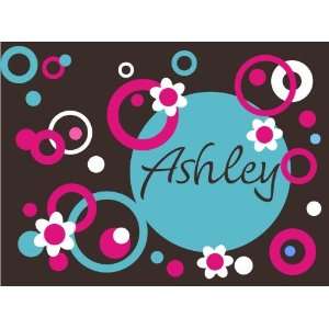    Personalized Circles Dots and Flowers Wall Decal: Everything Else