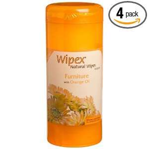   Furniture Wipes With Orange Oil, 30 Count Containers (Pack of 4