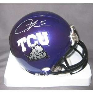 LaDainian Tomlinson Signed Mini Helmet   TCU   Autographed NFL Mini 
