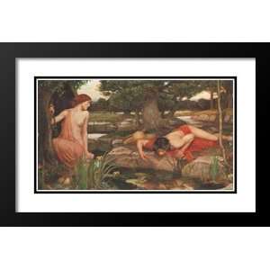   Waterhouse Framed and Double Matted Art 33x41 Echo And Narcissus