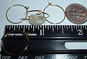 AL830 16mm Wine Glass CHARM WIRE Findings GOLD Tone 16  