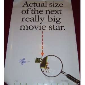  Woody Allen Antz   Signed Autographed 27x40 Movie Poster 