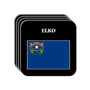  US State Flag   ELKO, Nevada (NV) Set of 4 Mini Mousepad 