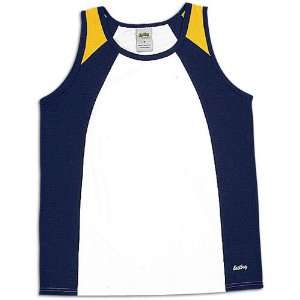   Womens 3 Color Singlet ( sz. XL, Navy/Gold/White )