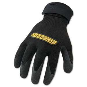  Performance Polycotton Latex Textured Gloves   One Pair, Black 