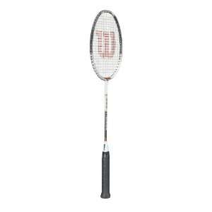  Wilson NGage Badminton Racket (Grey/Orange, 662 mm 