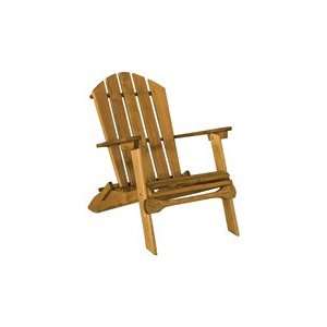    Amish Cypress Folding Adirondack Chair Patio, Lawn & Garden