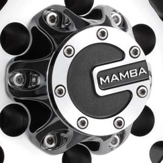 22 x 9.5 Mamba Ford F250 F350 Black Wheels Rims 8x170  