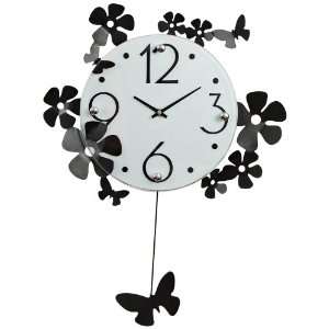  Butterfly 21 High Wall Clock with Pendulum