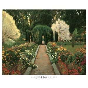 Jardin de Aranjuez Finest LAMINATED Print Santiago Rusinol 