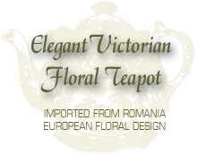 ELEGANT EUROPEAN FLORAL TEAPOTS    $AVE BY THE CASE    INDIVIDUALLY 