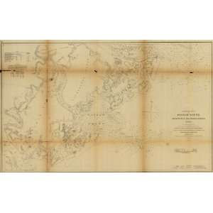  1864 Civil War map of Wassaw Sound, Georgia: Home 