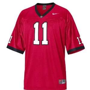  Georgia Bulldogs #11 College Football Jersey By Nike Red 