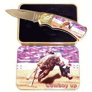  The Rodeo Cowboy Up Collectable Pocket Knife Sports 