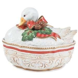   and Floyd Covered Vegetable Bowl, Christmas Goose