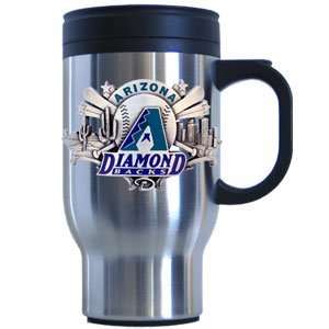 Arizona Diamondbacks Stainless Steel 18 oz Travel Beverage Mug   MLB 