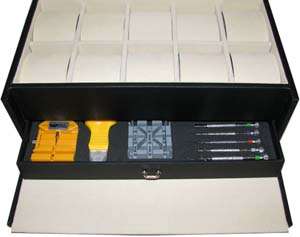 Collector Watch Box 10 Storage Case & Repair Tool Kit  