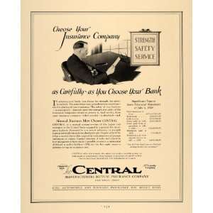   Mutual Insurance Service   Original Print Ad