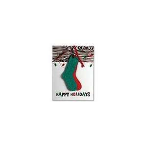  Qty 100 Premium Holiday Cards w/ Seed Paper Stockings 