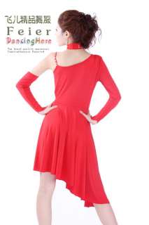 Dress  on New Latin Salsa Tango Ballroom Dance Dress Paso Doble Dress  S8005 Red