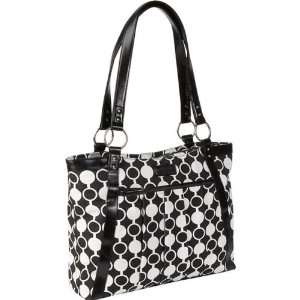  Pacific Design Kailo Chic Tapered Laptop Tote Black/White 