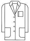 15000 001 White Swan medical nursing uniform white lab coat new with 