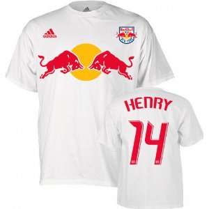 New York Red Bulls Youth White adidas Thierry Henry #14 Name and 