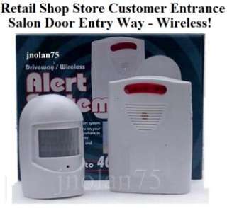 WIRELESS RETAIL SHOP STORE ENTRANCE ENTRY WAY ALARM Door Chime Bell 