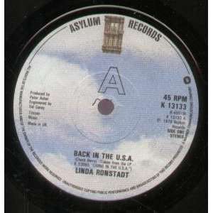   IN THE USA 7 INCH (7 VINYL 45) UK ASYLUM 1978: LINDA RONSTADT: Music