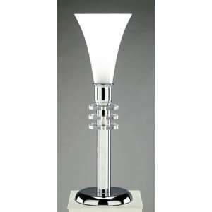  Torchlight Table Torchiere Lamp   Chrome   Frosted Glass 