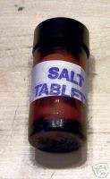 VietNam Salt Tabs in Brown Glass Bottle Dated 67 E659  