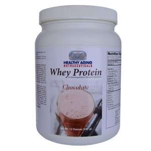 Healthy Aging Nutraceuticals Whey Protein Powder Chocolate 12 Oz.