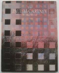 Paul McCartney 1989  1990 World Tour Program VG  