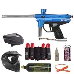 Piranha GTI+ Paintball Gun Gold Starter Package   Blue  