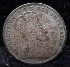 Canada Five Cents Cent Coin Edward VII Early 1900s  