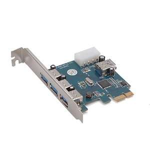  HDE® USB 3.0 PCI Express Card, 3 + 1 Ports: Computers 