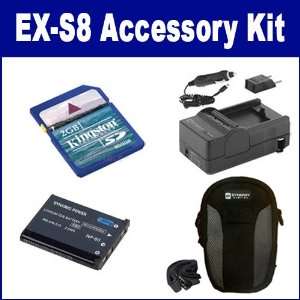  Casio Exilim EX S8 Digital Camera Accessory Kit includes 